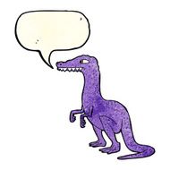cartoon dinosaur with speech bubble N14