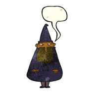 cartoon wizard with speech bubble N9