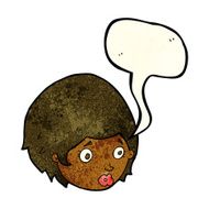 cartoon girl with concerned expression speech bubble N2