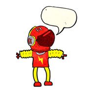 cartoon astronaut with speech bubble N46