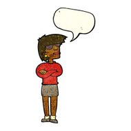 cartoon annoyed woman with speech bubble N73