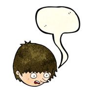 cartoon stressed face with speech bubble N3