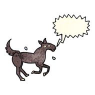 cartoon horse sweating with speech bubble N4