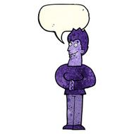 cartoon vampire with speech bubble N48