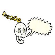 cartoon chain with speech bubble N2