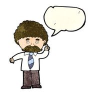 cartoon teacher with speech bubble N4