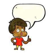 cartoon boy giving thumbs up with speech bubble N3
