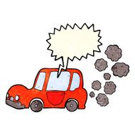 cartoon car with speech bubble N13