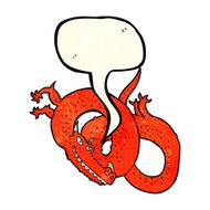 cartoon dragon with speech bubble N2