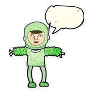 cartoon astronaut with speech bubble N48