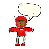 cartoon astronaut with speech bubble N49