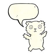 cartoon polar bear with speech bubble N28