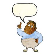 cartoon man asking question with speech bubble N19