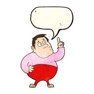 cartoon man asking question with speech bubble N20