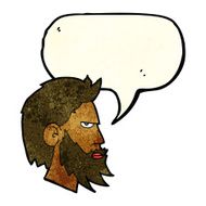 cartoon man with beard speech bubble N3