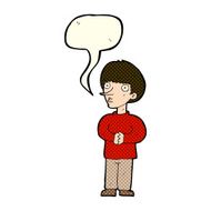 cartoon nervous man with speech bubble N55