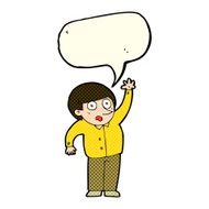 cartoon man asking question with speech bubble N21