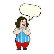cartoon happy cook with speech bubble N4