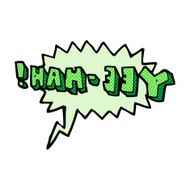 cartoon yeehah symbol with speech bubble N3
