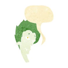 cartoon vampire head with speech bubble N7
