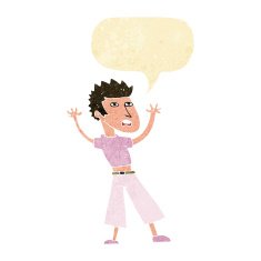 cartoon man panicking with speech bubble N6