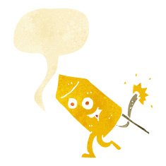 cartoon funny firework character with speech bubble N3