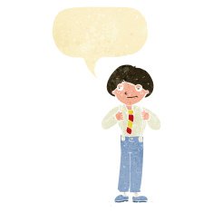 cartoon man wearing braces with speech bubble N2