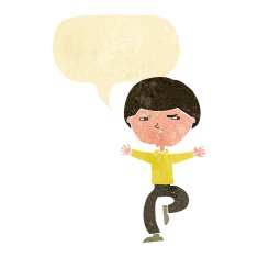 cartoon angry man with speech bubble N16
