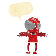 cartoon astronaut with speech bubble N21