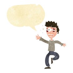 cartoon terrified man with eyes popping out speech bubble N2