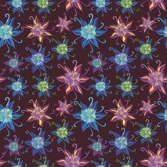 Vector Pattern with Spring Flowers N2