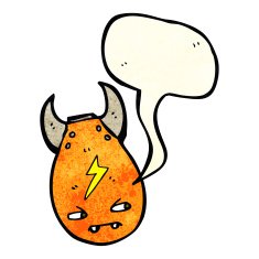 cartoon bomb with speech bubble N5