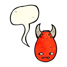 cartoon bomb with speech bubble N6