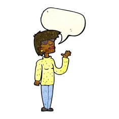 cartoon woman wearing spectacles with speech bubble N9