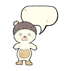 cartoon cute teddy bear with speech bubble N5