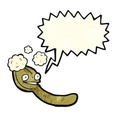 cartoon spoon with speech bubble N3