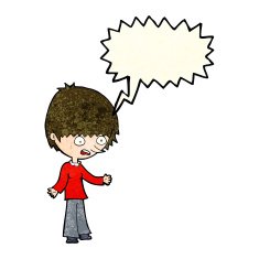 cartoon stressed out woman with speech bubble N7