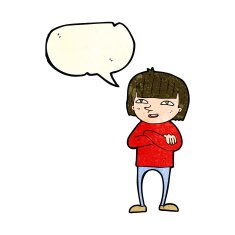 cartoon happy person with speech bubble N8