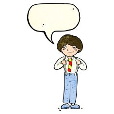 cartoon man wearing braces with speech bubble N4