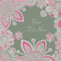 Abstract fantasy floral background N2