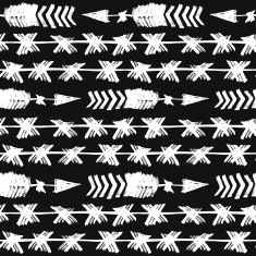 Seamless brush pen hand drawn doodle pattern Vector background N14