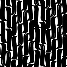 Seamless brush pen hand drawn doodle pattern Vector background N19