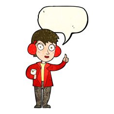 cartoon air force woman with speech bubble N3