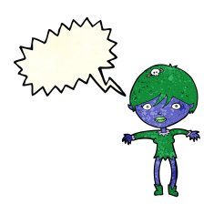 cartoon vampire girl with speech bubble N62