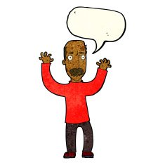cartoon angry dad with speech bubble N3
