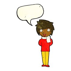 cartoon friendly man with speech bubble N5