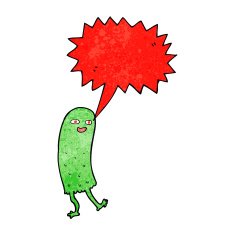 cartoon funny ghost with speech bubble N5