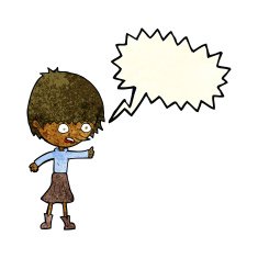 cartoon woman stressing out with speech bubble N6
