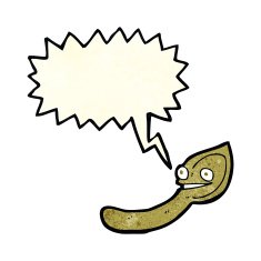 cartoon spoon with speech bubble N4