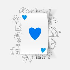 Drawing business formulas playing card N7